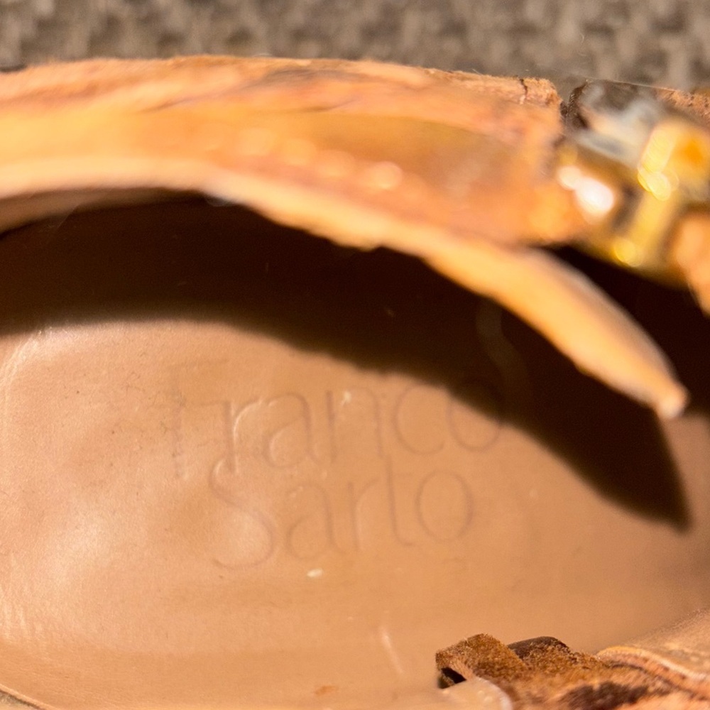 FRANCO SARTO Loni Wedge Booties Suede Size 9.5 - Picture 6 of 8